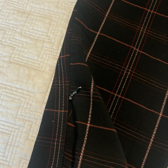 Plus Size Straight Plaid Pants - Picture 3 of 4